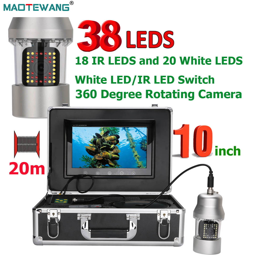 Fishing Depth Finder - MAOTEWANG podwodna kamera wideo do wędkowania